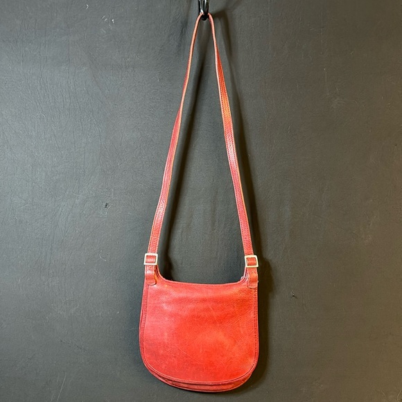 Coach Handbags - Coach leather bag. Dark red.  Vintage! One main compartment with zip pocket.